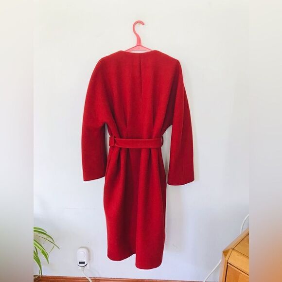 Gucci | red wool belted coat in red | Size XL - Picture 7 of 16